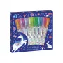 Janod Gel Pens Mini 8 Colors Unicorns Dreamland 6+