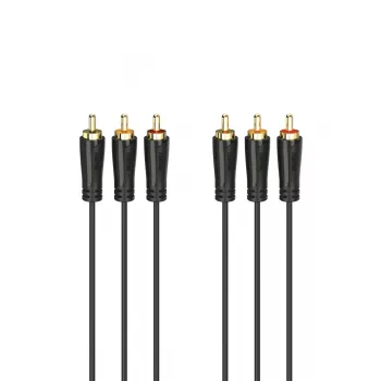 HAMA 3x RCA į 3x RCA garso/vaizdo kabelis 3m, paauksuotomis jungtimis