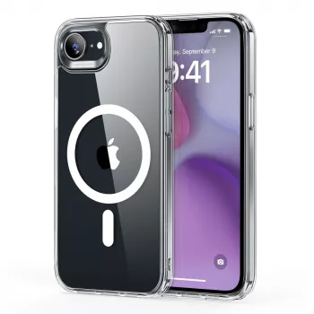 ESR Classic Hybrid HaloLock MagSafe Dėklas, skirtas iPhone 16e / 17e, Skaidrus