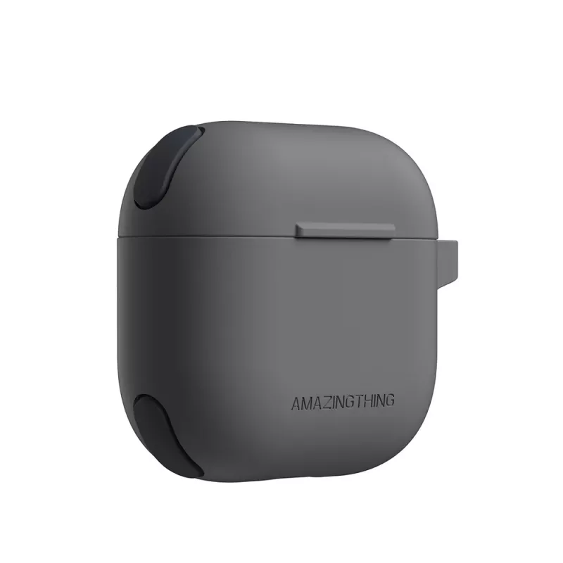 AMAZINGTHING Omni Case, skirtas „AirPods 4“ – juoda