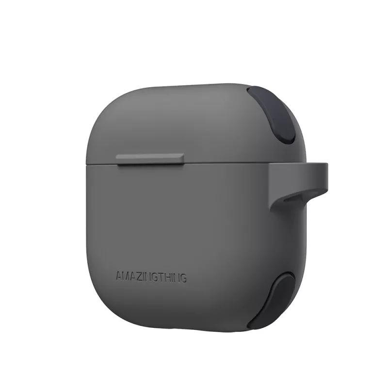 AMAZINGTHING Omni Case, skirtas „AirPods 4“ – juoda