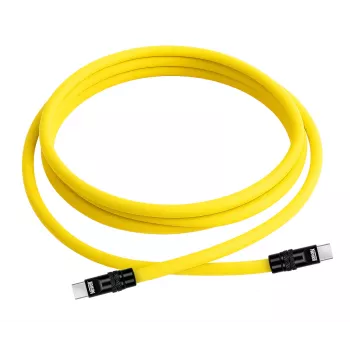 Newell USB-C į USB-C laidas 100W, 2m, silikoninis, geltonai juodas