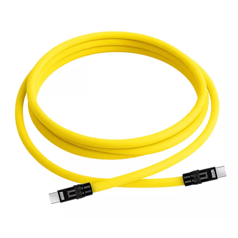 Newell USB-C į USB-C laidas 100W, 2m, silikoninis, geltonai juodas