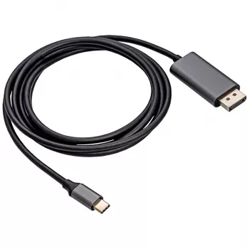 AKYGA USB-C į DisplayPort adapterio kabelis 1,8 m juodas