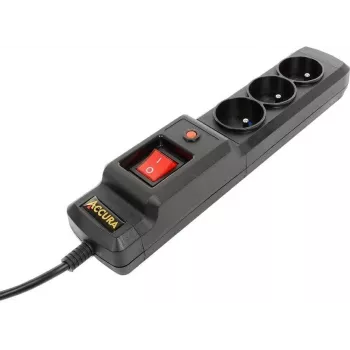 Accura Premium Sagitta 3 Outlets 3.0m Surge Protected Power Strip