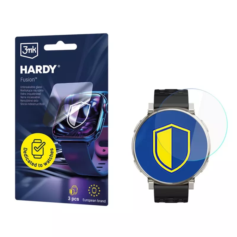 3MK PROTECTION Amazfit Active 3 Premium – 3mk Hardy Fusion laikrodžio ekrano apsauga