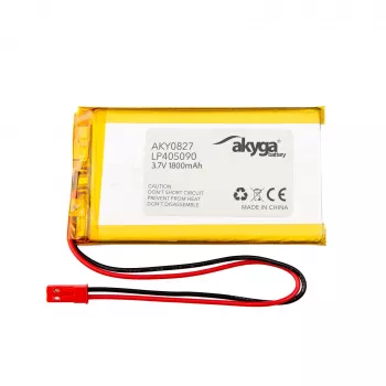 Akyga AKY0827 Ličio polimero baterija LP405090 3.7V 1800mAh su PCM JST 2.54 2 kontaktų 150mm