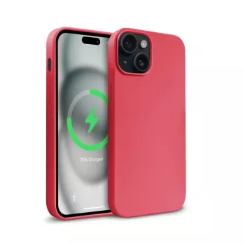 Crong Color Cover Magnetic Case, skirta iPhone 15 Plus, MagSafe (rožinė)