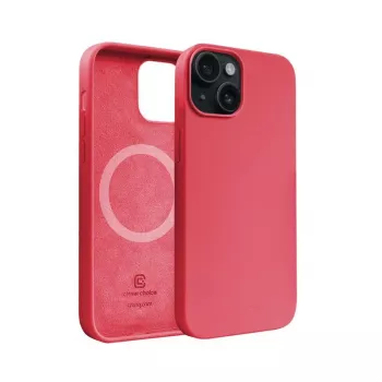 Crong Color Cover Magnetic Case, skirta iPhone 15 Plus, MagSafe (rožinė)