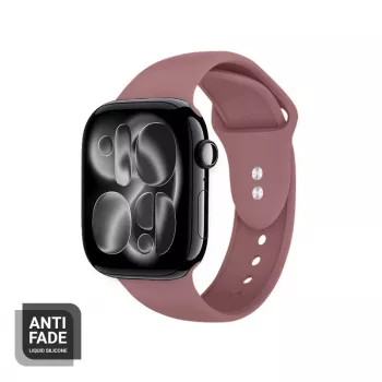Crong Liquid Silicone Strap for Apple Watch 38/40/41/42 mm - Dusty Pink
