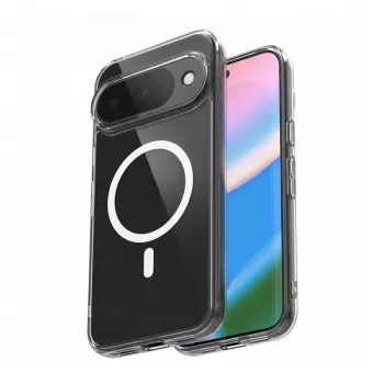 Crong Hybrid Clear Magnetic Case su MagSafe, skaidrus, Google Pixel 10 / 10 Pro