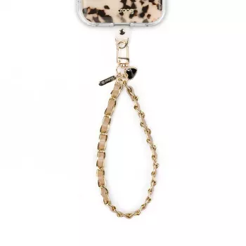 Crong Phone Charm - Beige Twist Braided Nylon Lanyard