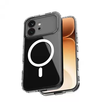 Crong Hybrid Clear Magnetic Case, skaidrus, skirtas „Honor 600 5G“ (suderinamas su MagSafe)