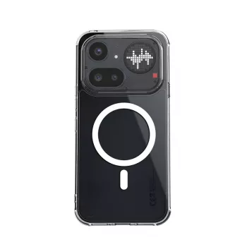 Crong Hybrid Clear Magnetic Case MagSafe, skaidrus, skirta Nothing Phone 4a Pro