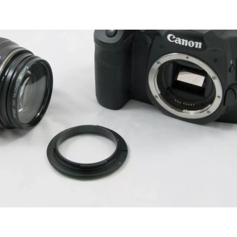 JJC makro atvirkštinis žiedas, skirtas Pentax K laikiklio fotoaparatams – 49 mm