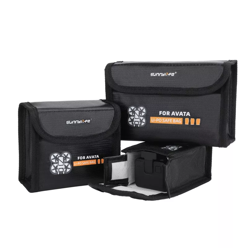 SUNNYLIFE Protective Case for 2x DJI Avata Batteries - EVA Hard Shell, Black