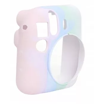 LOVEINSTANT Silikoninis dėklas, skirtas Fujifilm Instax Mini 12 – pastelinės spalvos