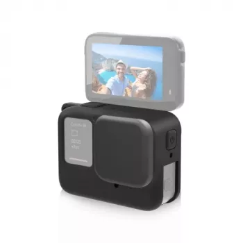 PULUZ Silikoninis apsauginis dėklas su objektyvo dangteliu, skirtas Insta360 Ace Pro, juodas