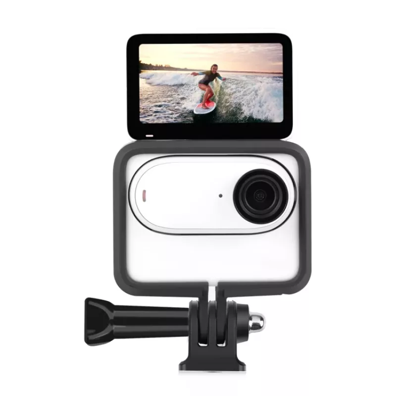 PULUZ Rėmelio laikiklis su apsauginiu korpusu ir trikojo adapteriu, skirtas Insta360 GO 3 (PU881B)