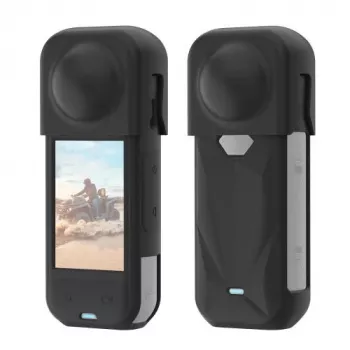PULUZ PU757B objektyvo dangtelis ir silikoninis apsauginis dėklas Insta360 X5