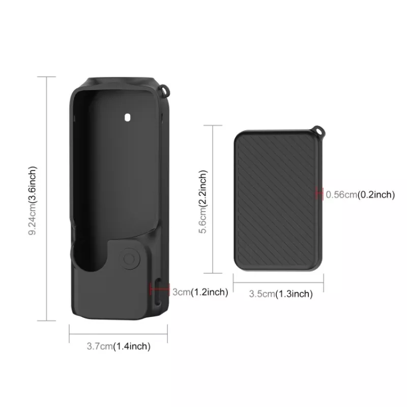 PULUZ Silicone Protective Case for DJI Osmo Pocket 3 - Black