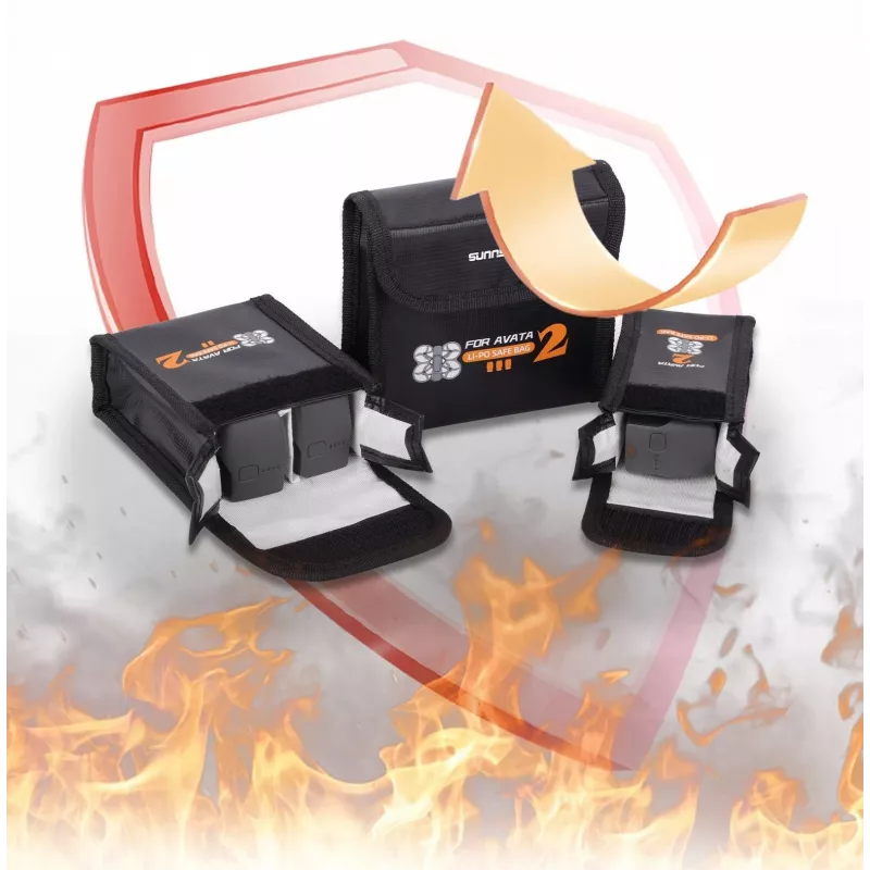 SUNNYLIFE Fireproof Case for 1x DJI Avata 2 Battery - AT2-DC781-1