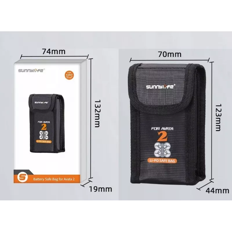 SUNNYLIFE Fireproof Case for 1x DJI Avata 2 Battery - AT2-DC781-1