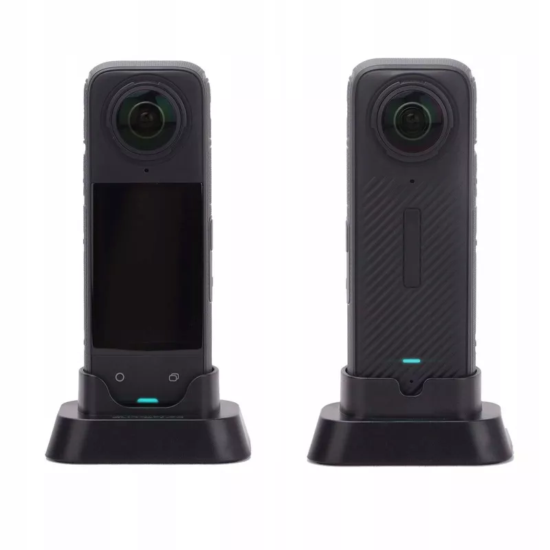 SUNNYLIFE Mini Tripod Stand for Insta360 X4 Action Camera - Black, Foldable Tabletop Tripod with 1/4 inch-20 Screw, Anti-Slip Rubber Feet, Compact and Portable