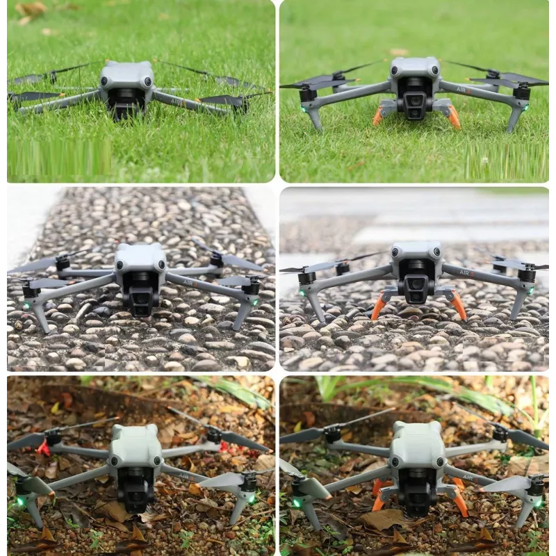 SUNNYLIFE Naildymo kojelių prailginimo komplektas, skirtas DJI Air 3 / Air 3S dronui – pilka