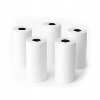 LOVEINSTANT White Thermal Paper Roll 53mm x 6.5m 5-Pack for Love Instant X6/S1, Phomemo T02/M02x