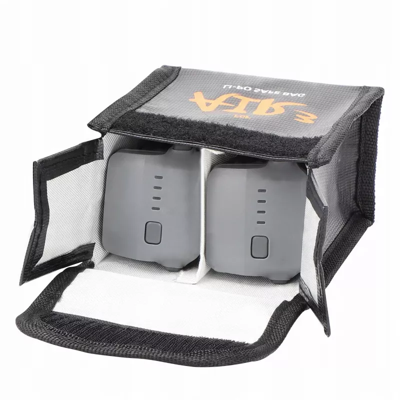 SUNNYLIFE Ugniai atsparus dėklas 2 DJI Air 3 / 3S baterijoms