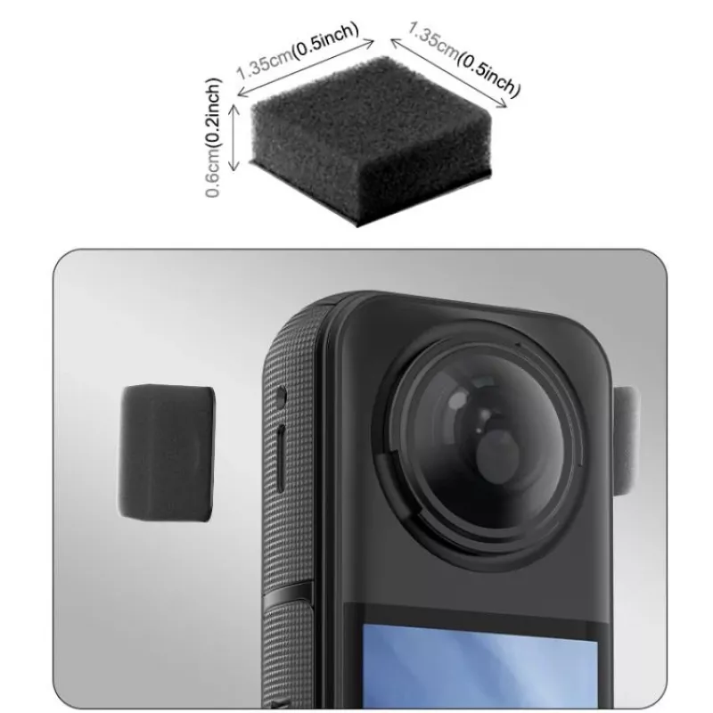 PULUZ 6x Windproof Foam Sponge Cover for Insta360 X5 / X5 / X4 / X3 / PU775B