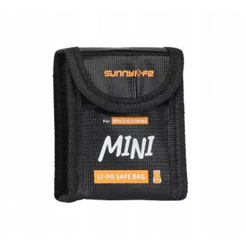 SUNNYLIFE Fireproof Battery Safety Bag, skirta DJI Mini 5/4/3 Pro/3, Lito 1, Lito X1 – 1 akumuliatoriui