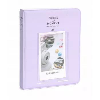 LOVEINSTANT Fotoalbumas 64 nuotraukoms, suderinamas su Fuji Instax Mini 13 12 11 40 41 99 Evo Link / Violetinė