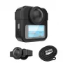 PULUZ 3-in-1 Kit Protective Case, Lens Cap, Hand Strap for GoPro Max 2 - Black