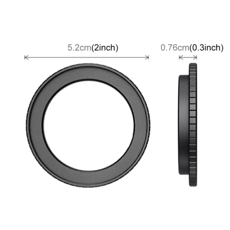 PULUZ 49mm filtrų adapterio laikiklis, skirtas DJI Osmo Action 6
