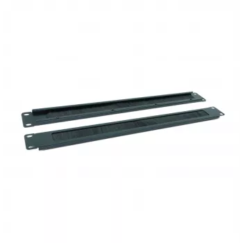 RACKTEL RL-ZASZP 1U Brush Cable Entry Panel for 19 inch Rack, Black