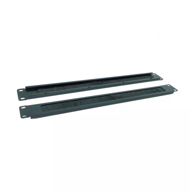 RACKTEL RL-ZASZP 1U Brush Cable Entry Panel for 19 inch Rack, Black