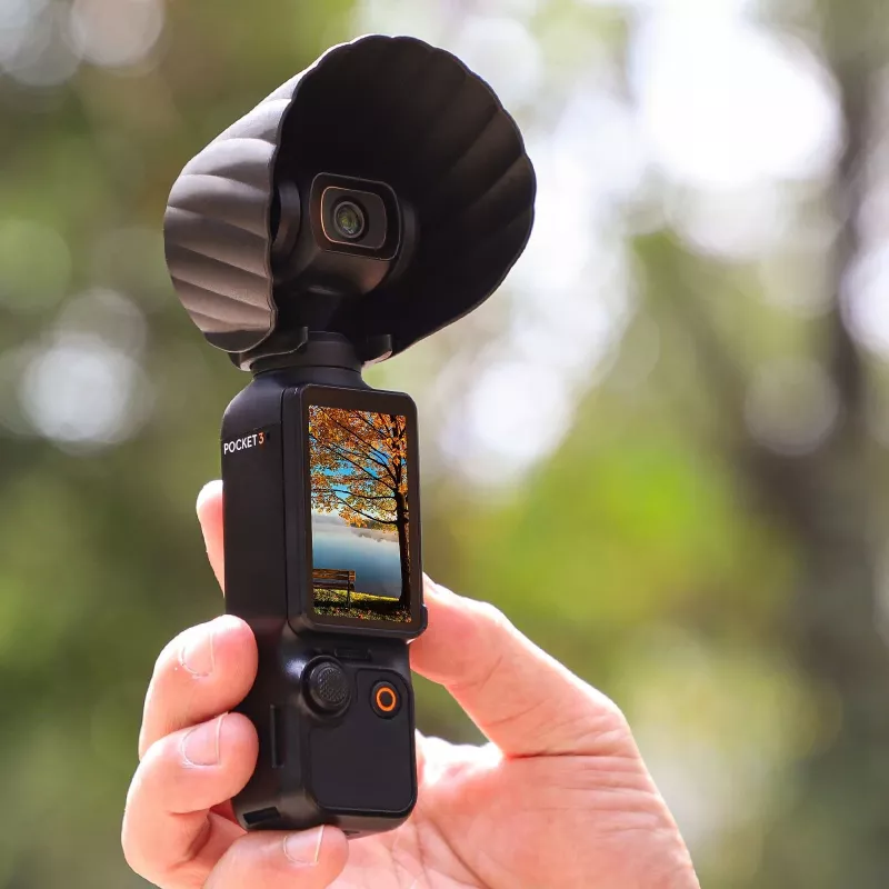 SUNNYLIFE Lens Sun Hood, skirta DJI Osmo Pocket 3 – juoda