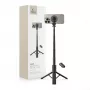 Tech-Protect L06S Selfie Stick Tripod su LED šviesa ir Bluetooth nuotolinio valdymo pulteliu, juoda