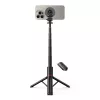 Tech-Protect L06S Selfie Stick Tripod su LED šviesa ir Bluetooth nuotolinio valdymo pulteliu, juoda