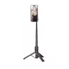 Tech-Protect L06S Selfie Stick Tripod su LED šviesa ir Bluetooth nuotolinio valdymo pulteliu, juoda