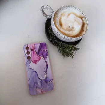 TECH-PROTECT Back Cover, skirta Xiaomi Redmi Note 13 Pro 5G / Poco X6 5G, marmurinis raštas, balta/pilka, hibridinis TPU + PC