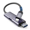 TECH-PROTECT ULTRABOOST Card Reader SD & Micro SD Lightning & USB Grey