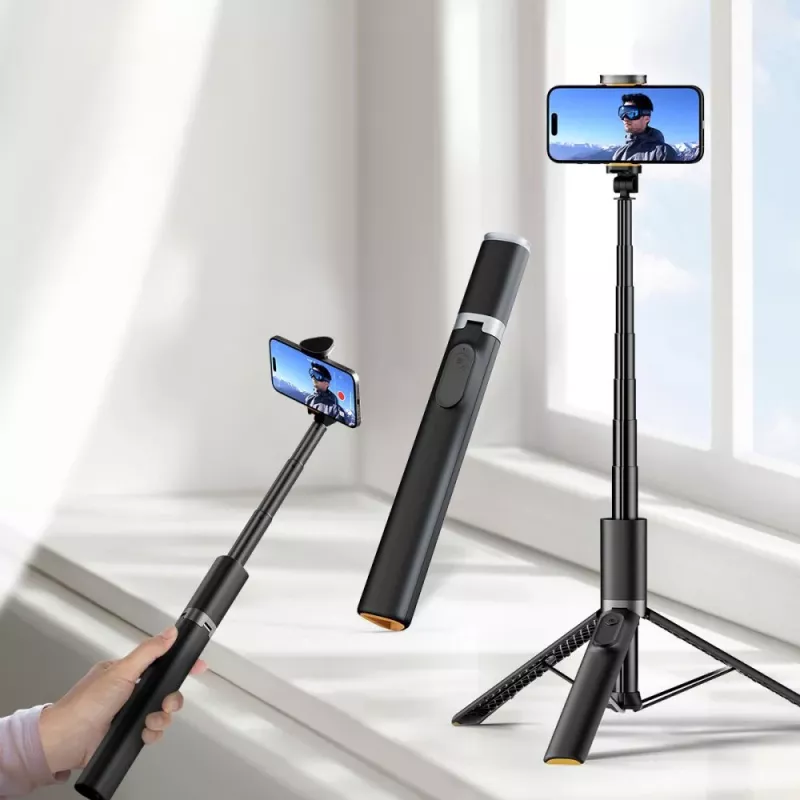 Tech-Protect L08S Selfie Stick Tripod Black