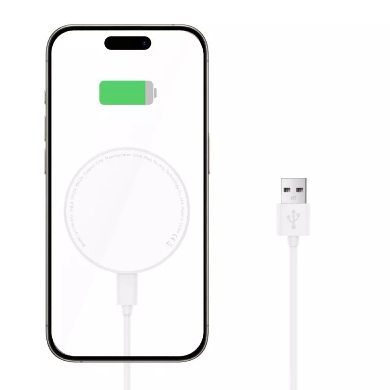 Tech-Protect QI15W-A33 MagSafe belaidis įkroviklis 15 W baltas