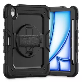 Tech-Protect Solid360 dėklas, skirtas iPad Air 11'' 6/7/8 (2024-2026) - Juodas