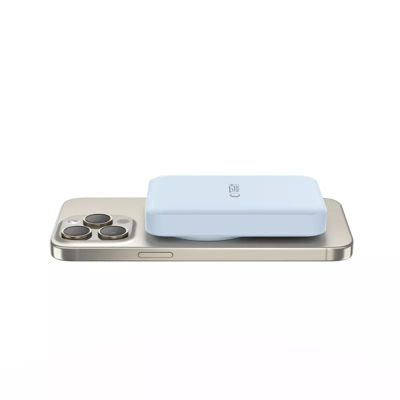 TECH-PROTECT PB11 LIFEMAG MagSafe išorinis akumuliatorius 10000mAh, mėlynas