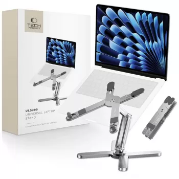 TECH-PROTECT ULS200 Universal Laptop Stand sidabrinis