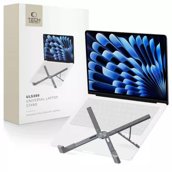 TECH-PROTECT ULS300 Universal Laptop Stand pilka spalva